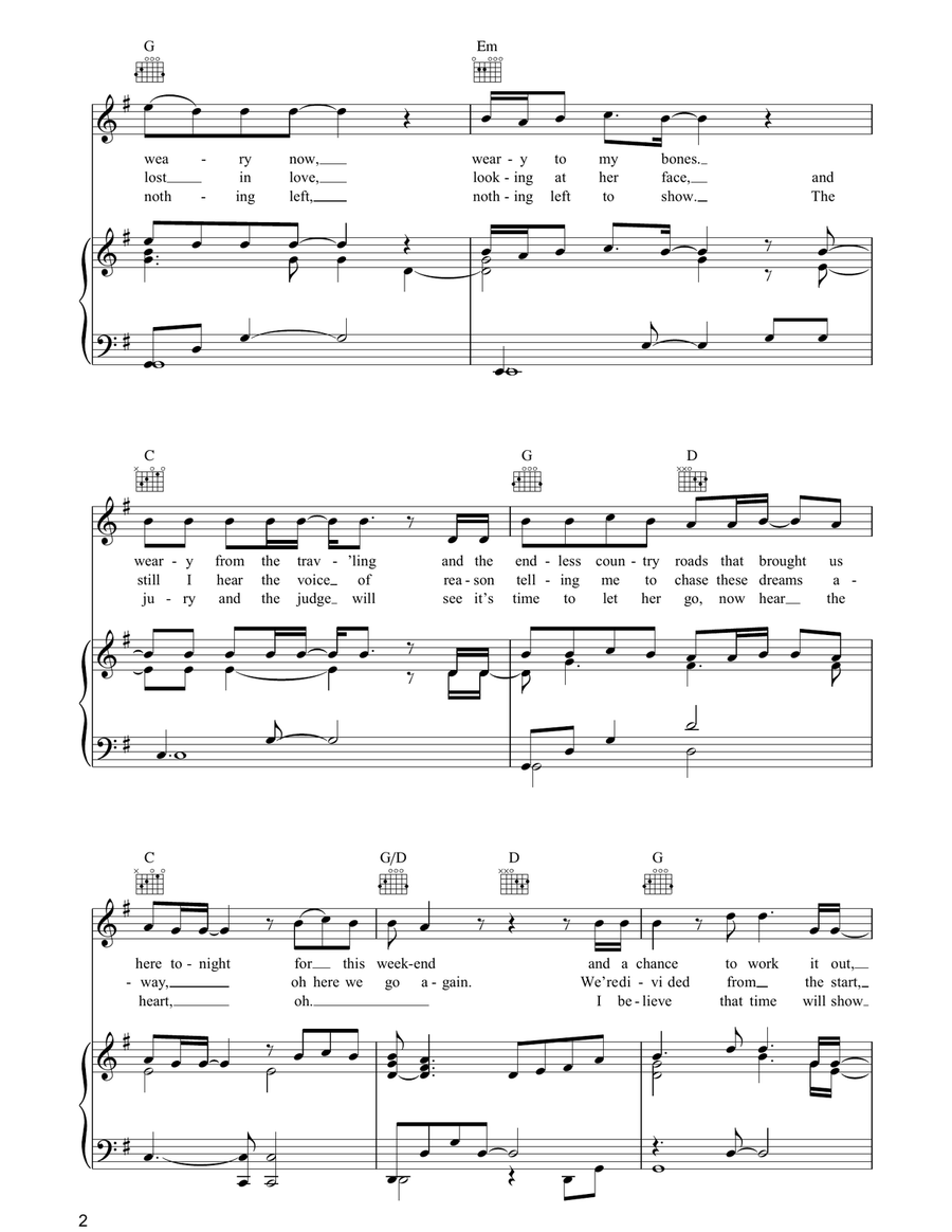 The Head And The Heart Acoustic Guitar scores gallery preview page 2