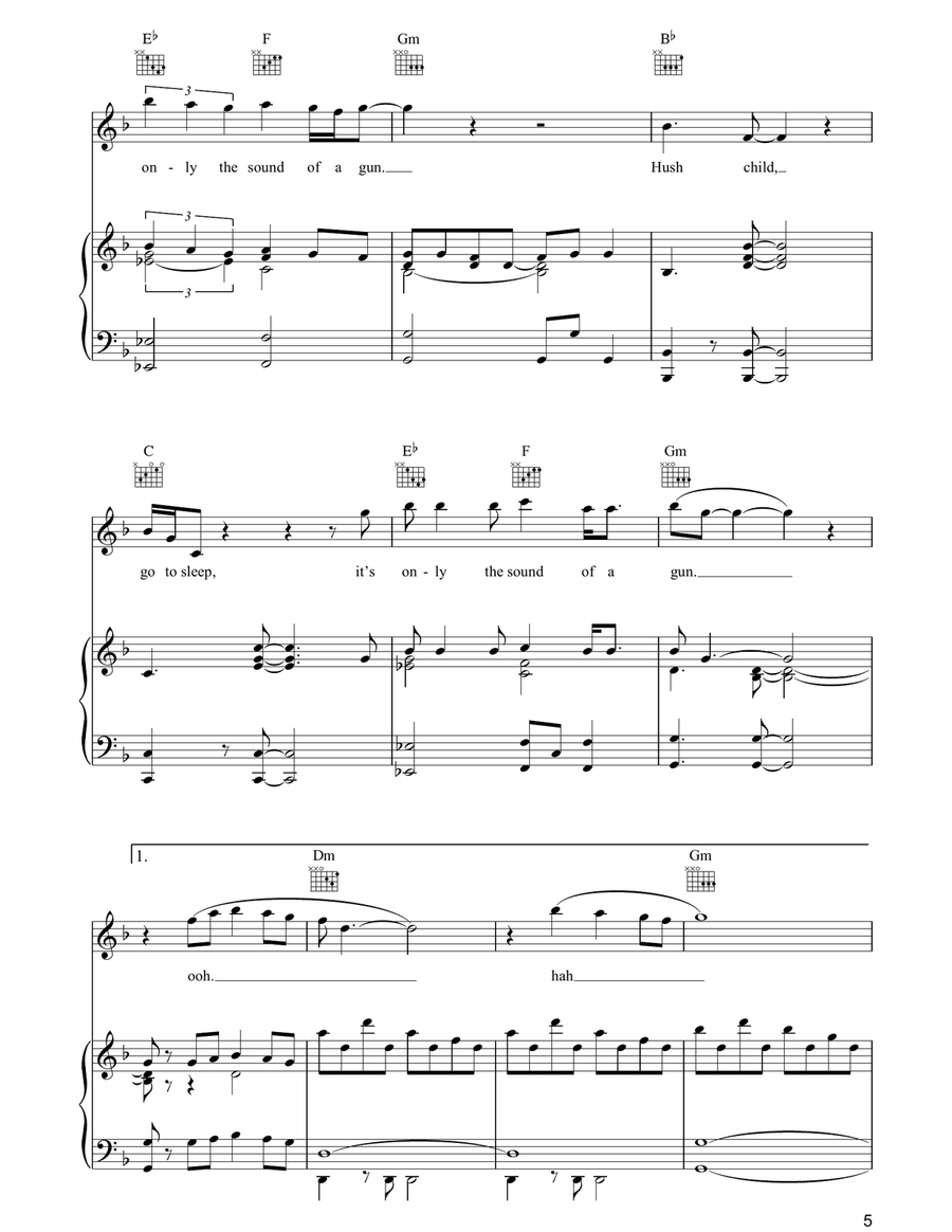 The Sound Of A Gun The Sound Of A Gun Acoustic Guitar scores gallery preview page 5