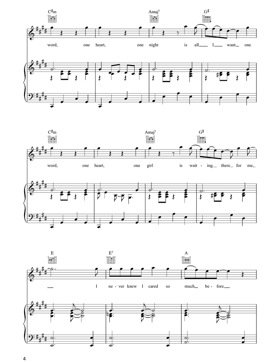 One Word (Straight To The Heart) Acoustic Guitar scores gallery preview page 4