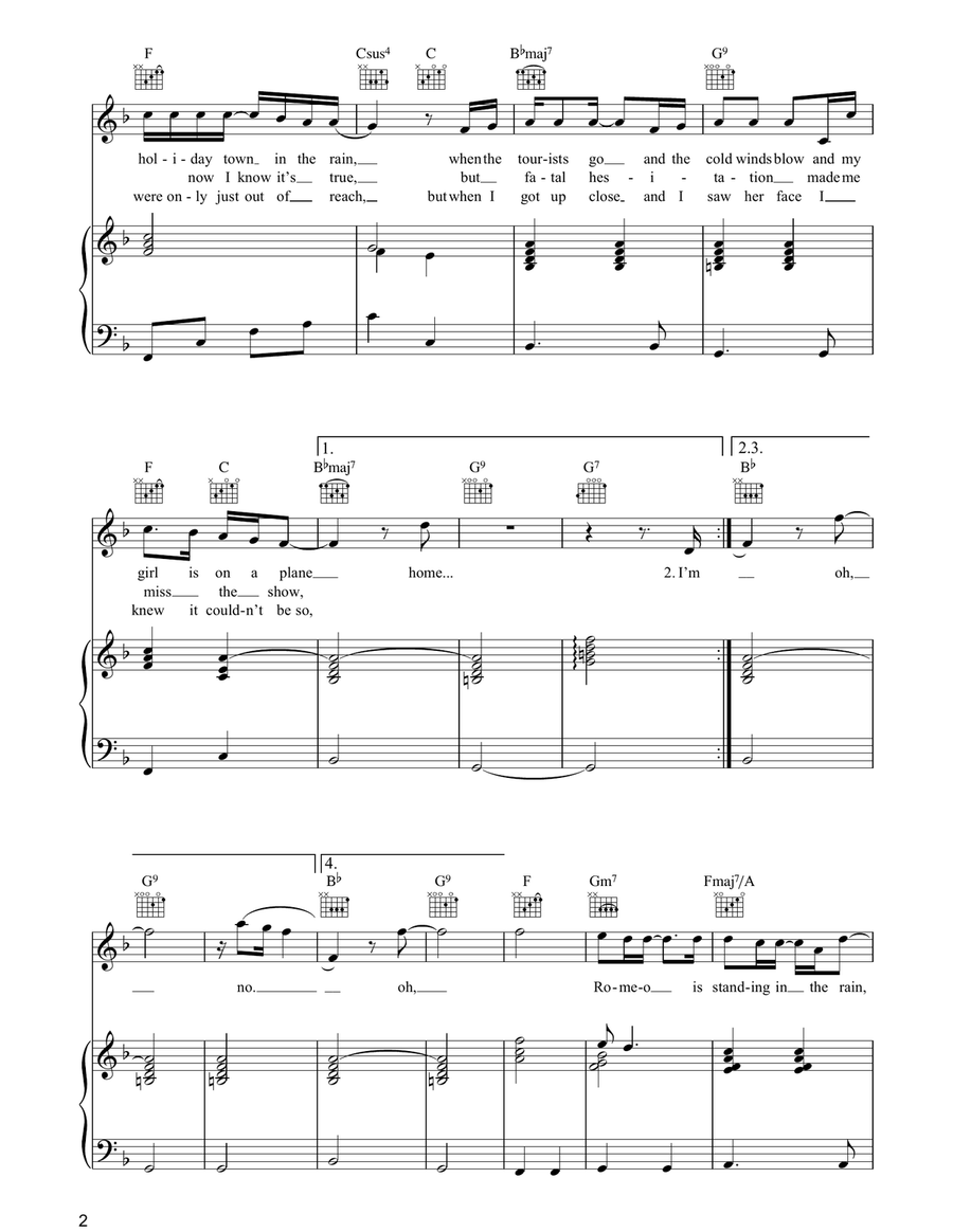 Fatal Hesitation Fatal Hesitation Piano, Vocal, Guitar scores gallery preview page 2