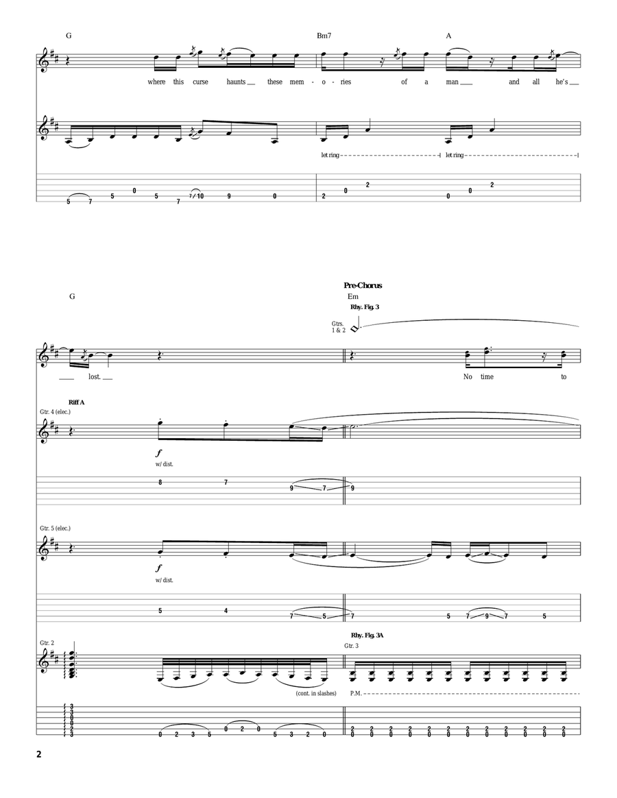 The Road And The Damned The Road And The Damned Acoustic Guitar scores gallery preview page 2