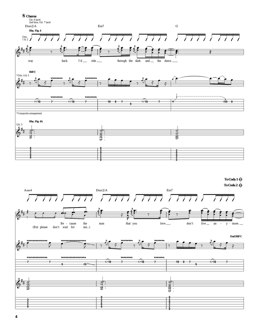 The Road And The Damned The Road And The Damned Acoustic Guitar scores gallery preview page 4