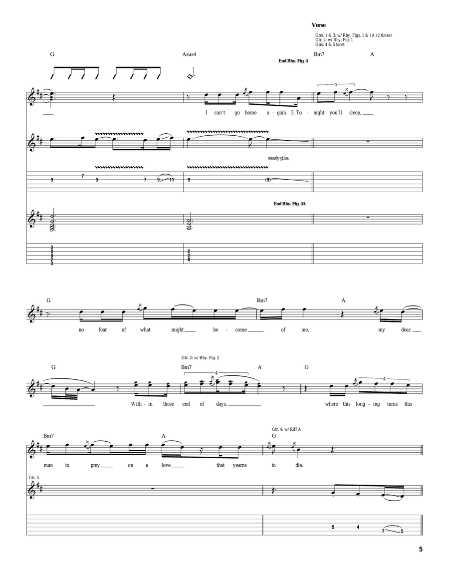 The Road And The Damned The Road And The Damned Acoustic Guitar scores gallery preview page 5