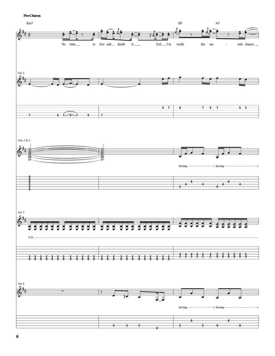 The Road And The Damned The Road And The Damned Acoustic Guitar scores gallery preview page 6