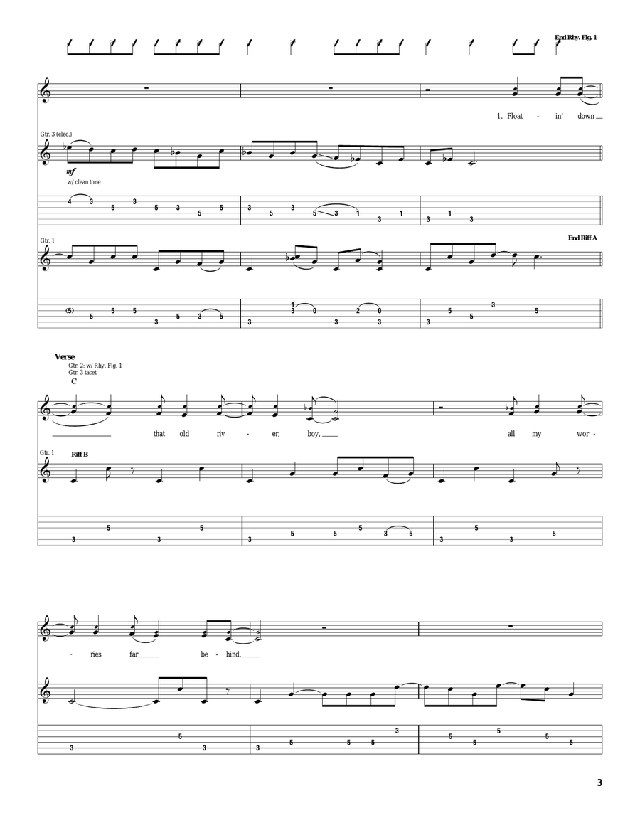 Ride The River Ride The River Acoustic Guitar scores gallery preview page 3