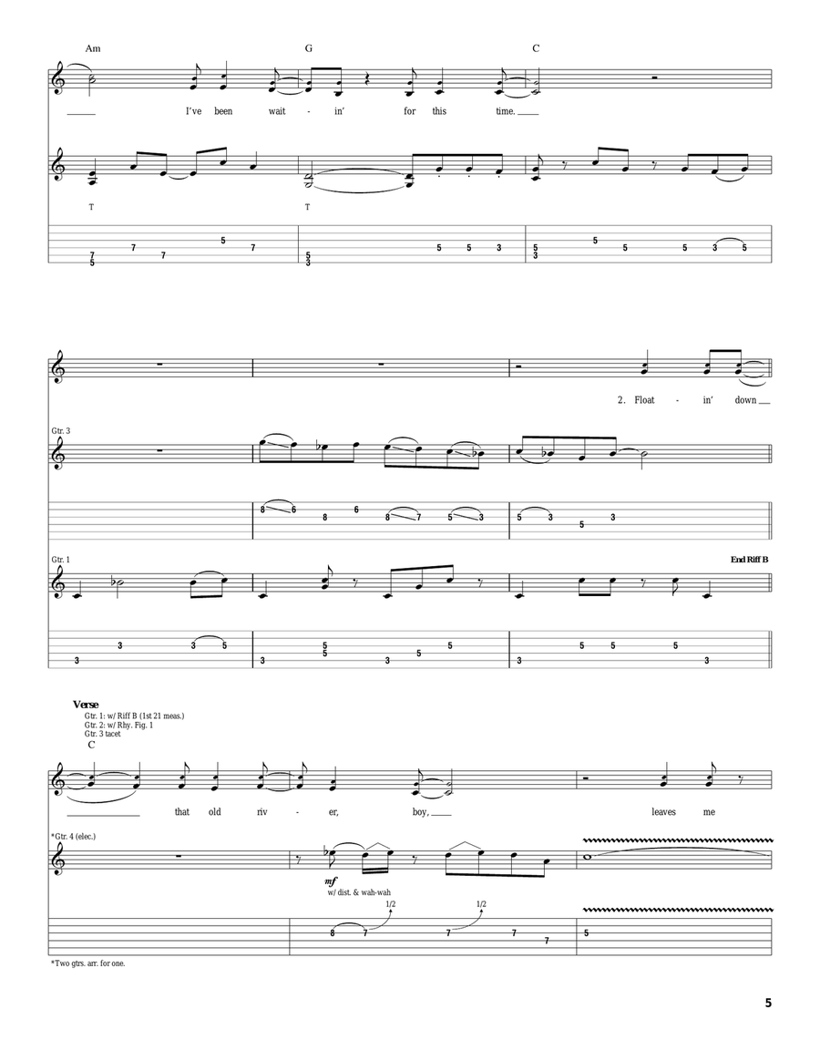 Ride The River Ride The River Acoustic Guitar scores gallery preview page 5