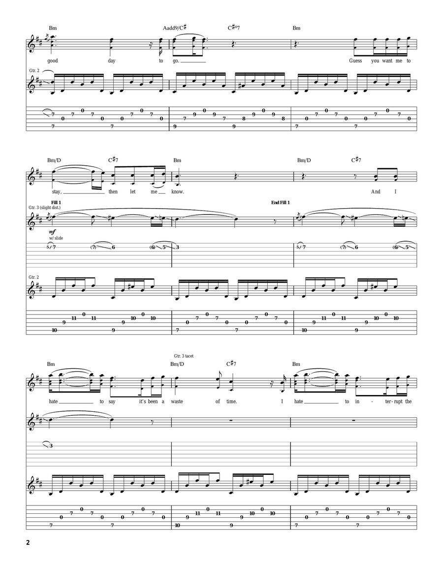 Hushabye Hushabye Acoustic Guitar scores gallery preview page 2