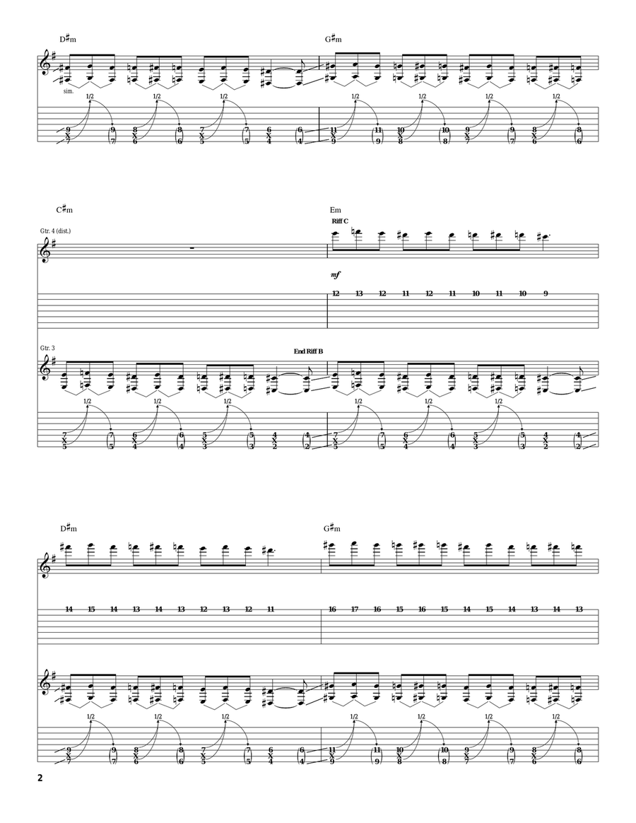 Intro Acoustic Guitar scores gallery preview page 2