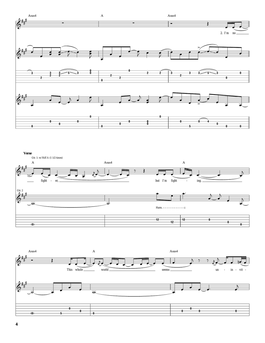 I Don't Ever Give Up I Don't Ever Give Up Acoustic Guitar scores gallery preview page 4
