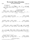 We Are The Voices Of Freedom - Drums