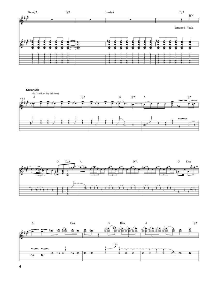 Highway To Hell Acoustic Guitar scores gallery preview page 4