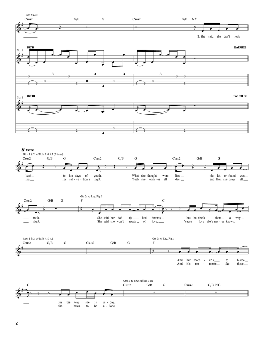 She Said She Said Acoustic Guitar scores gallery preview page 2