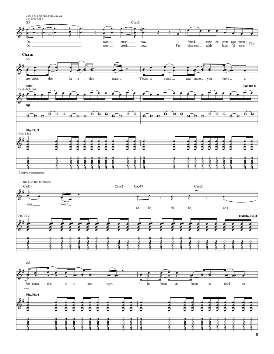 Precious Declaration Precious Declaration Acoustic Guitar scores gallery preview page 3