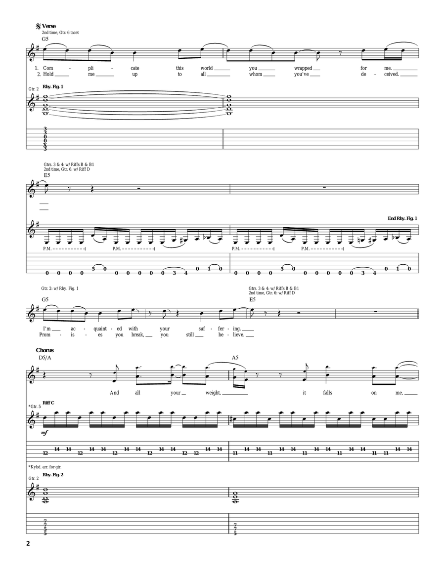 Heavy Heavy Acoustic Guitar scores gallery preview page 2