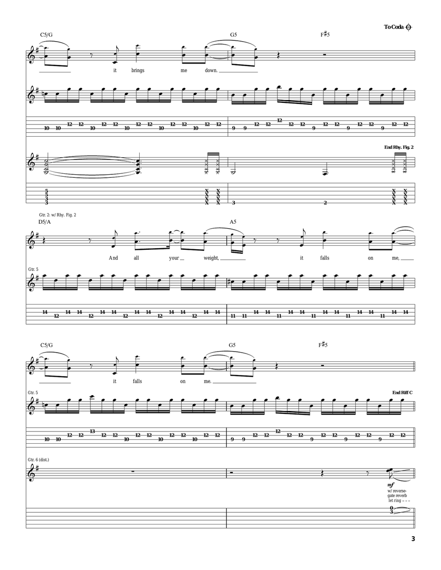 Heavy Heavy Acoustic Guitar scores gallery preview page 3