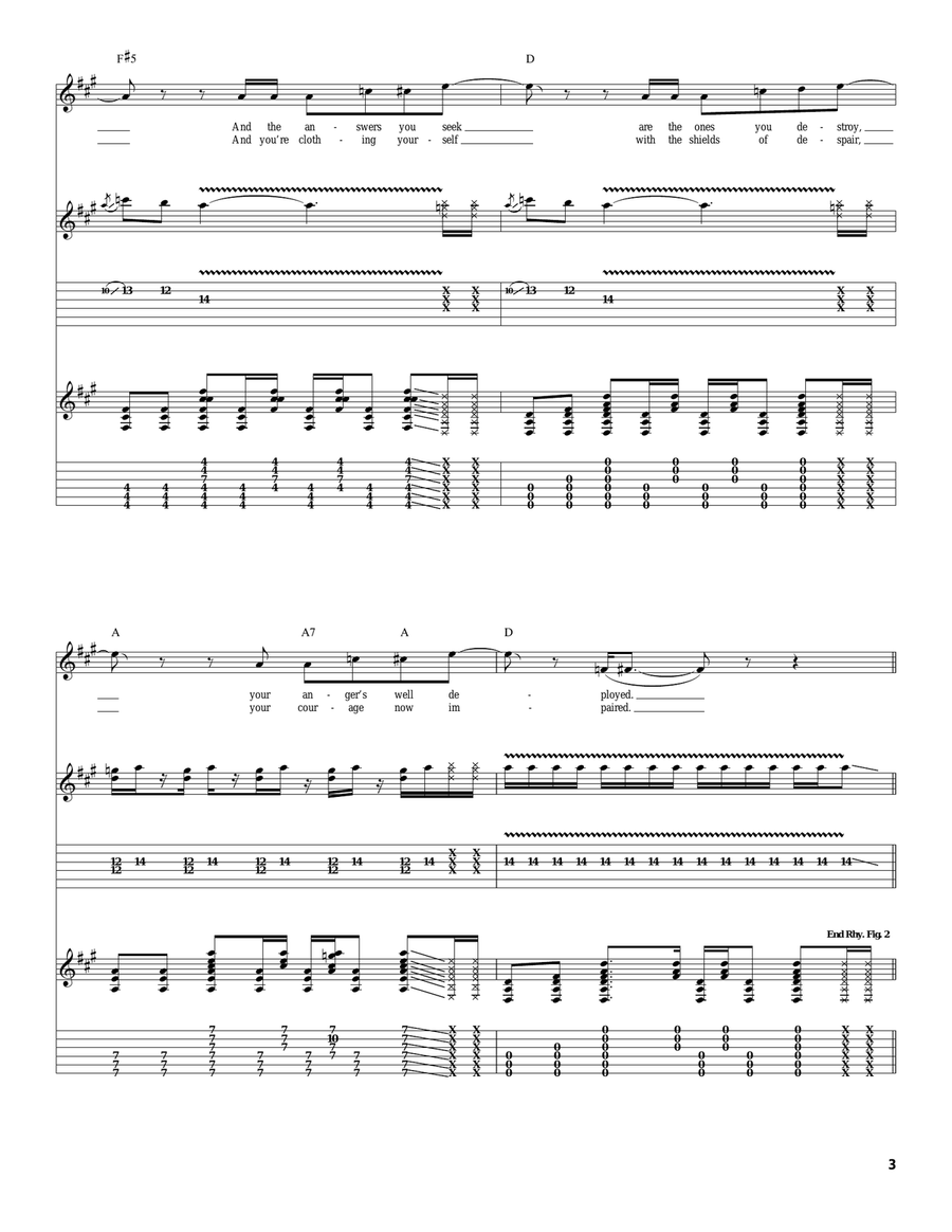 Listen Listen Acoustic Guitar scores gallery preview page 3