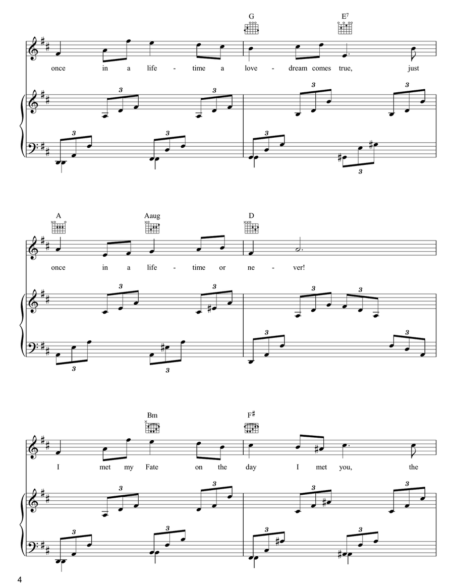 My Heart And I Guitar scores gallery preview page 4