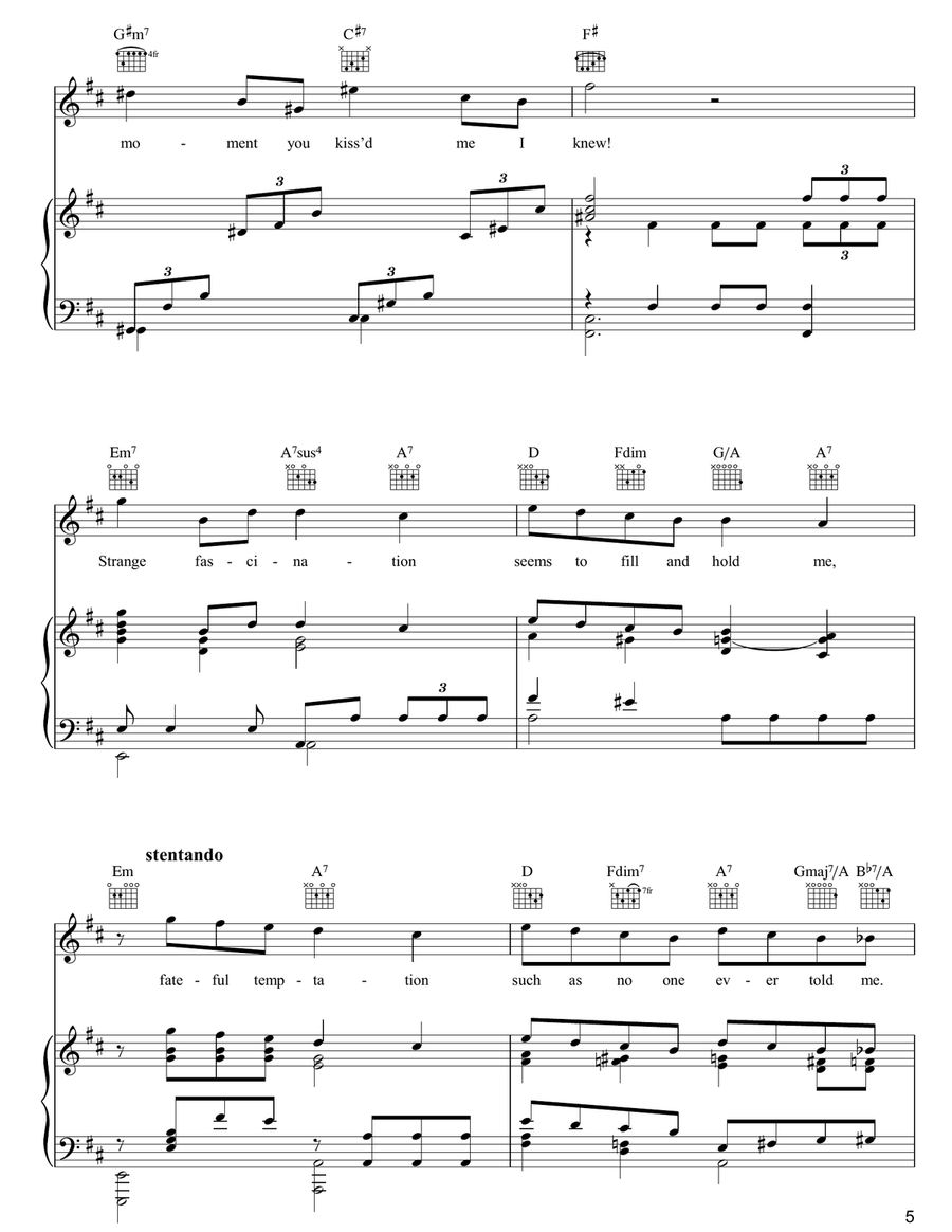 My Heart And I Guitar scores gallery preview page 5