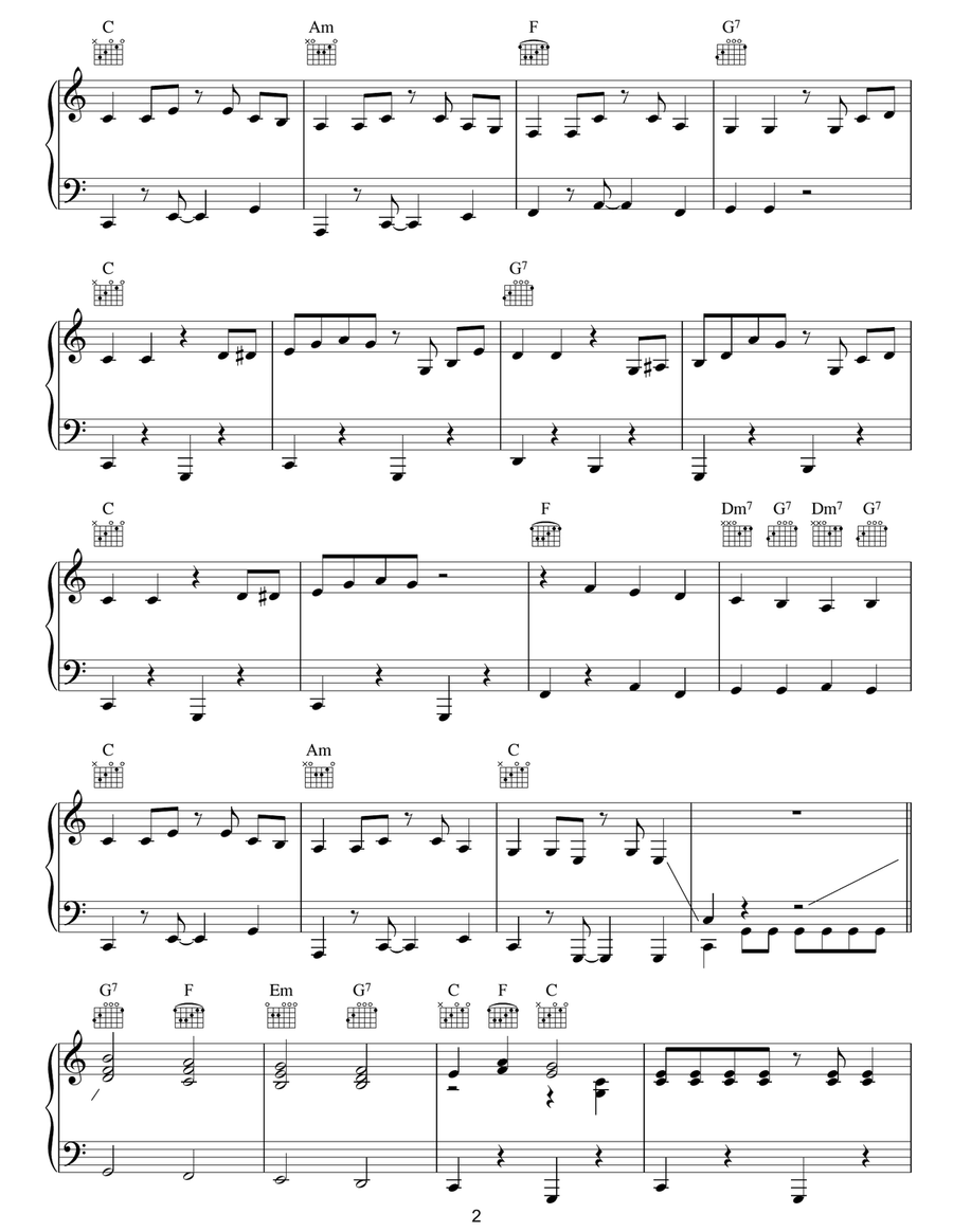Foot Tapper Foot Tapper Piano, Vocal, Guitar scores gallery preview page 2