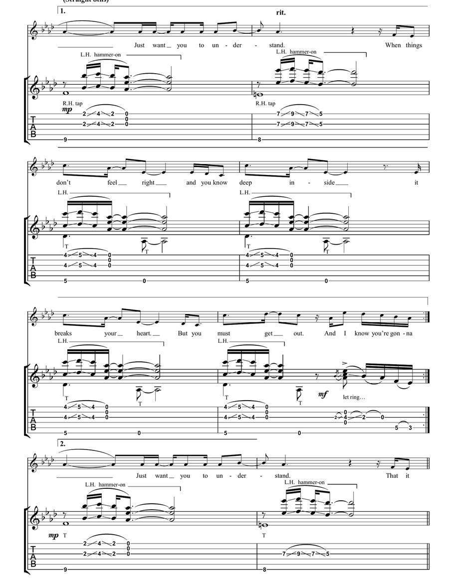 Feels Like Home Feels Like Home Acoustic Guitar scores gallery preview page 3
