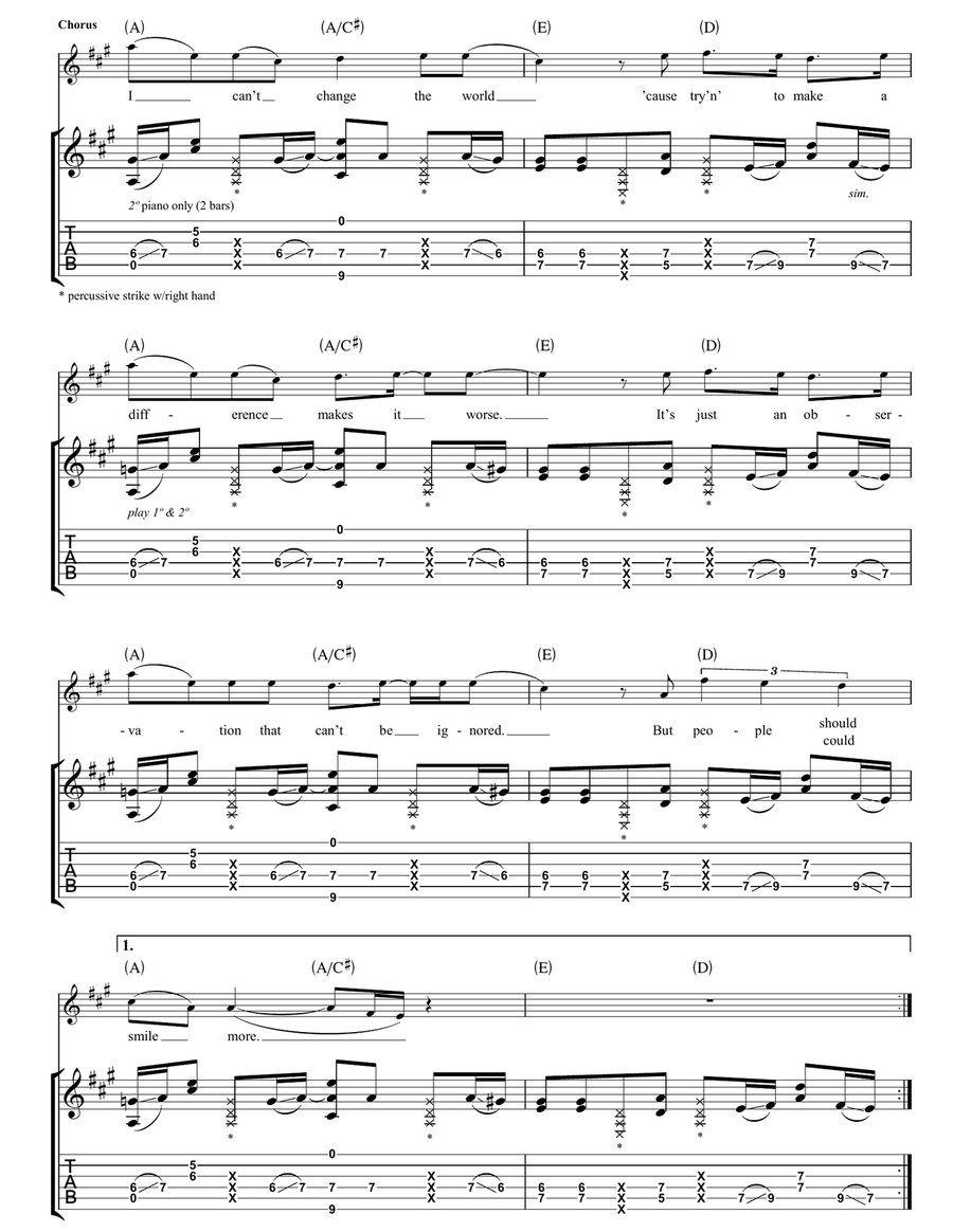 People Should Smile More People Should Smile More Acoustic Guitar scores gallery preview page 3