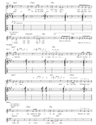 Midnight Summer Dream Guitar Tablature scores gallery preview page 3