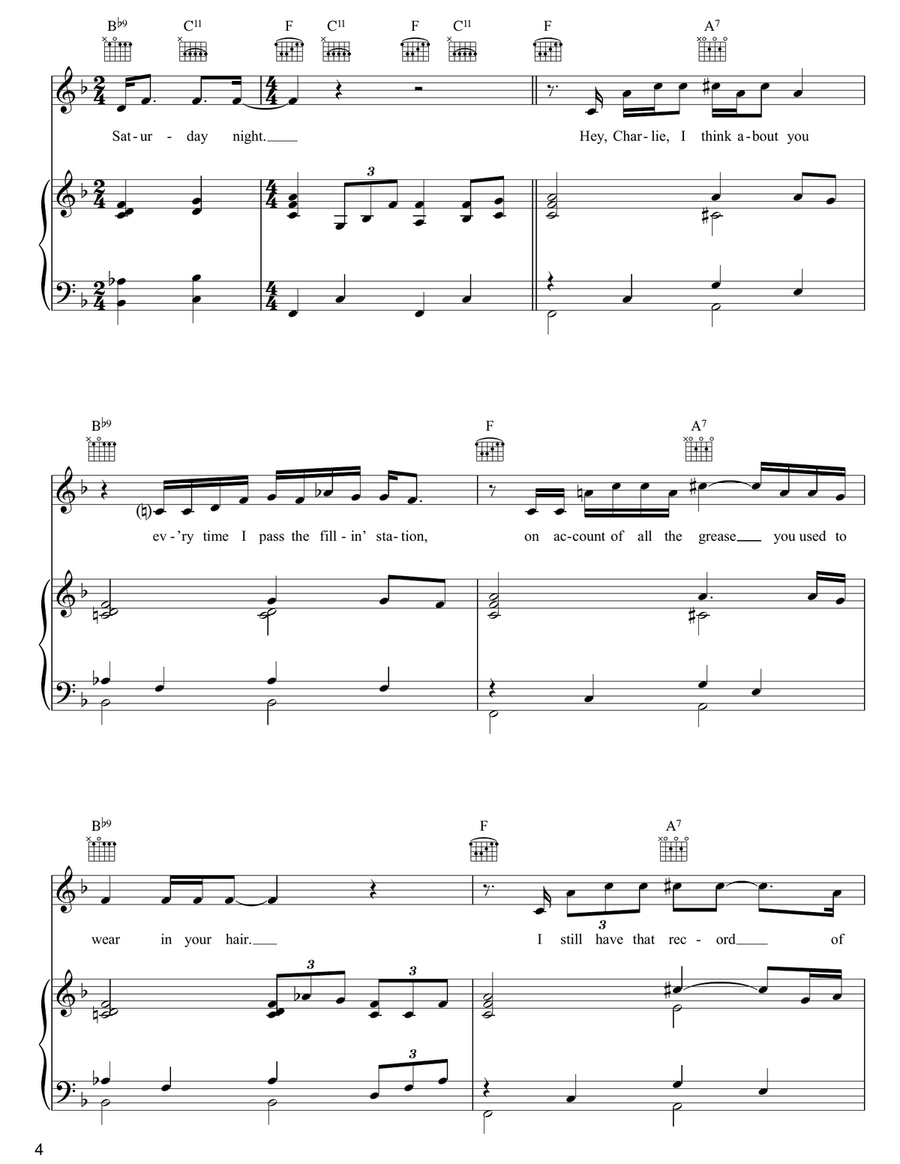 Christmas Card From A Hooker In Minneapolis Piano, Vocal, Guitar scores gallery preview page 4