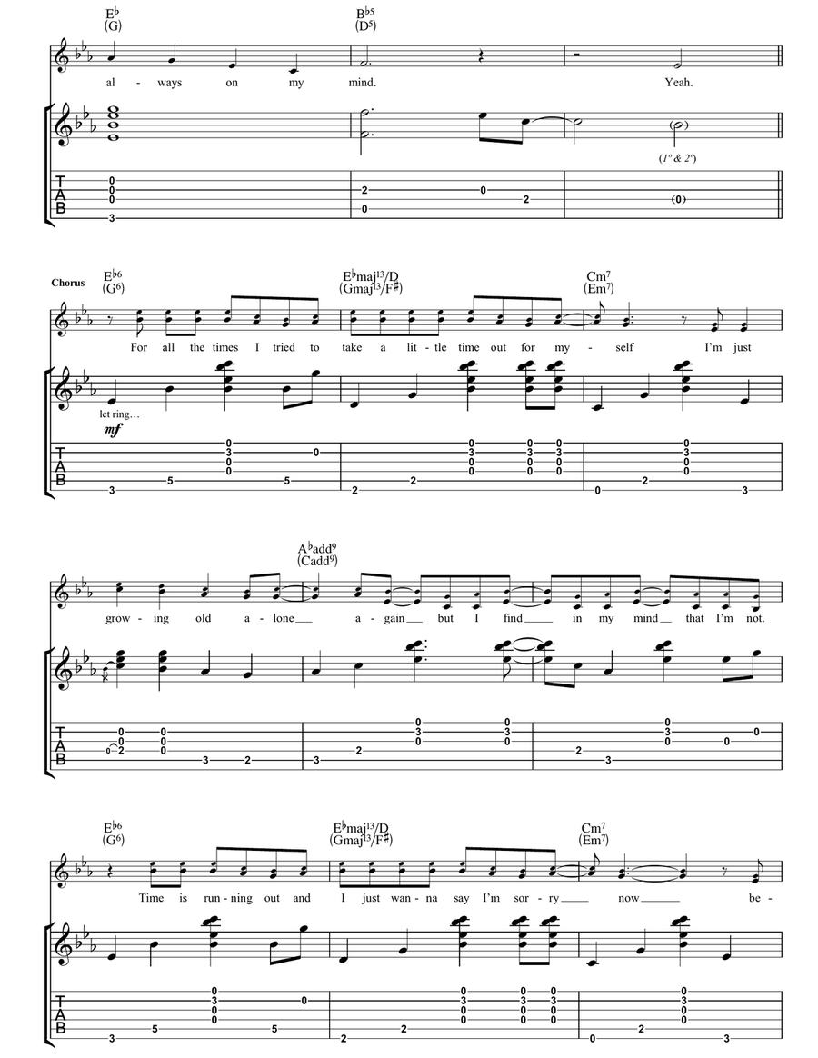 Ageing Superhero Ageing Superhero Acoustic Guitar scores gallery preview page 3