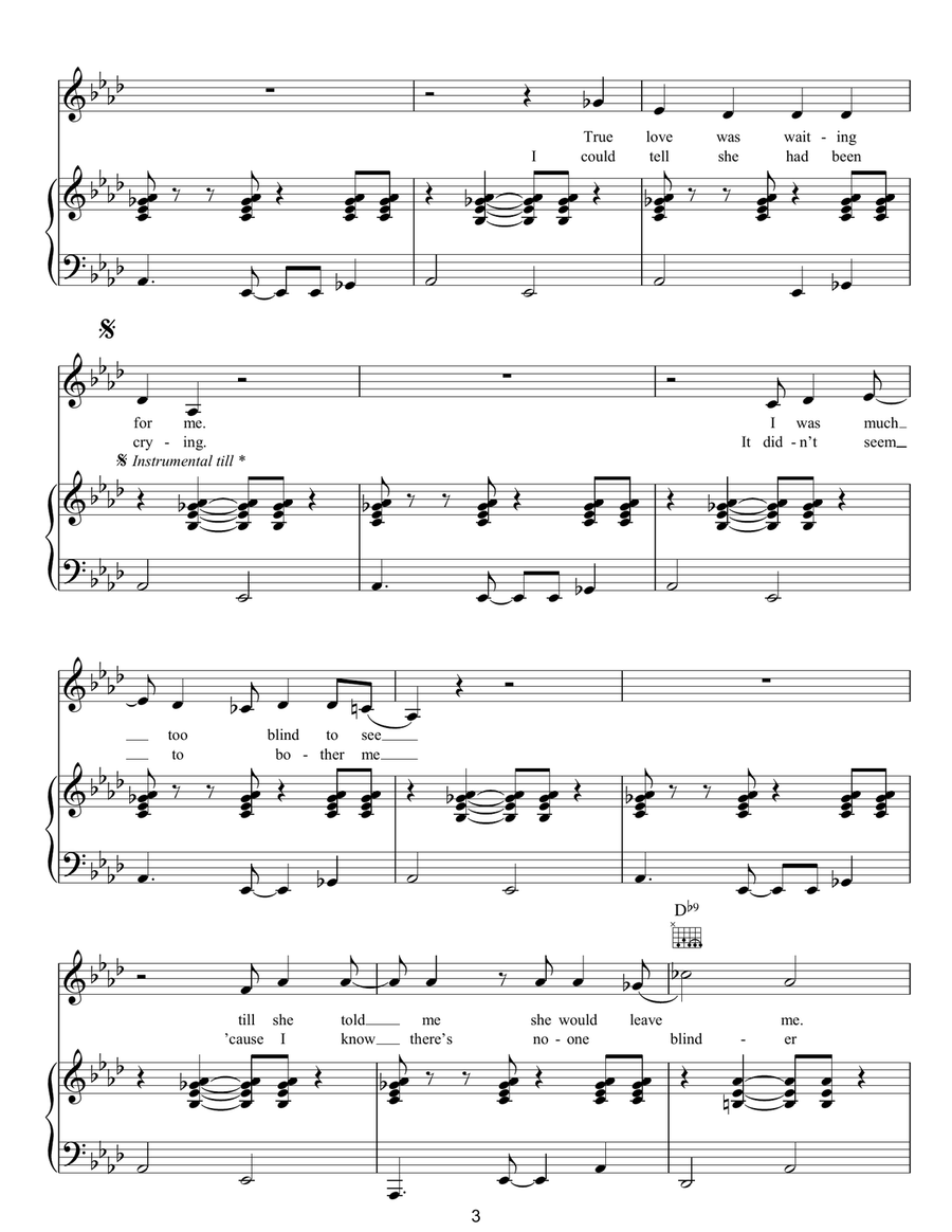 Let Your Loss Be Your Lesson Piano, Vocal, Guitar scores gallery preview page 3