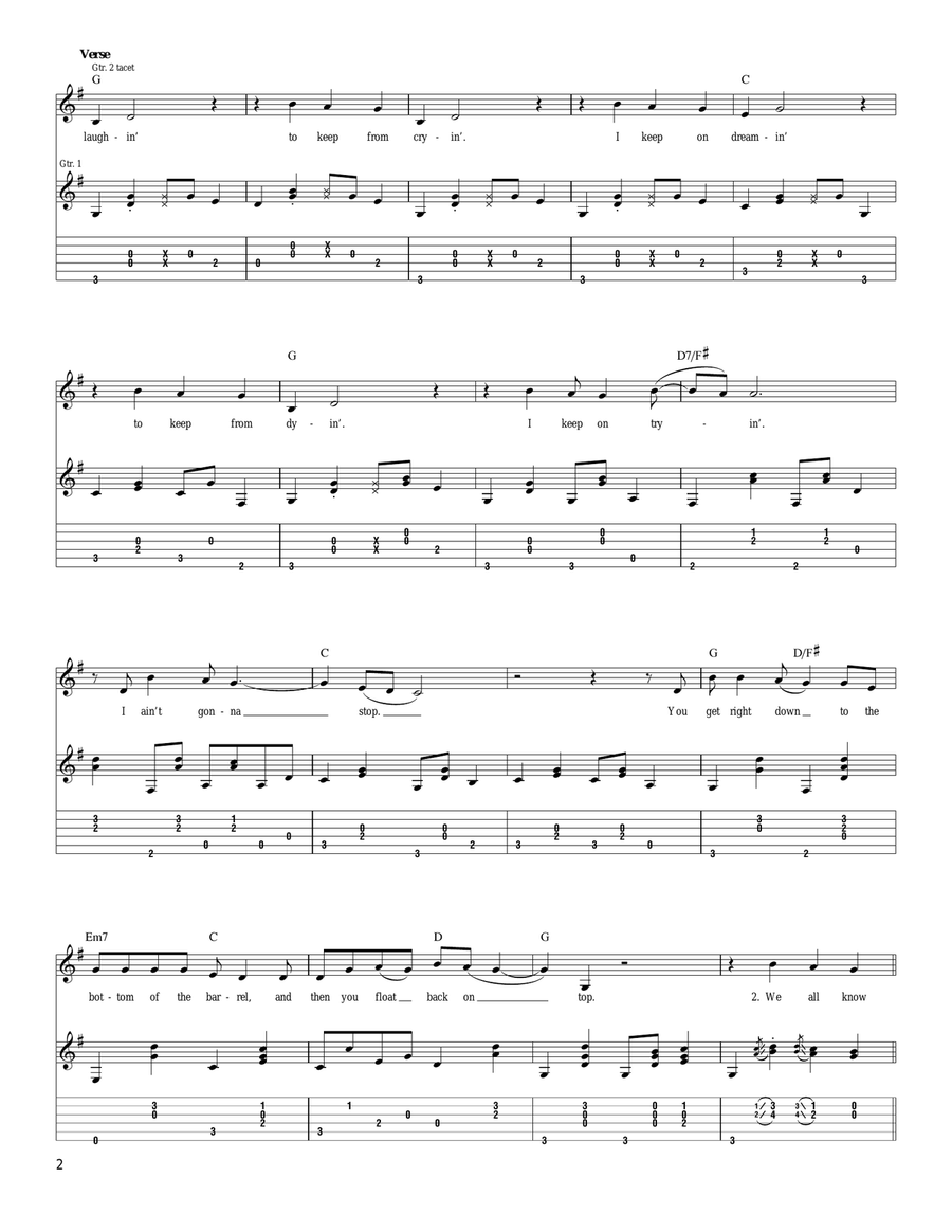 Bottom Of The Barrel Bottom Of The Barrel Acoustic Guitar scores gallery preview page 2