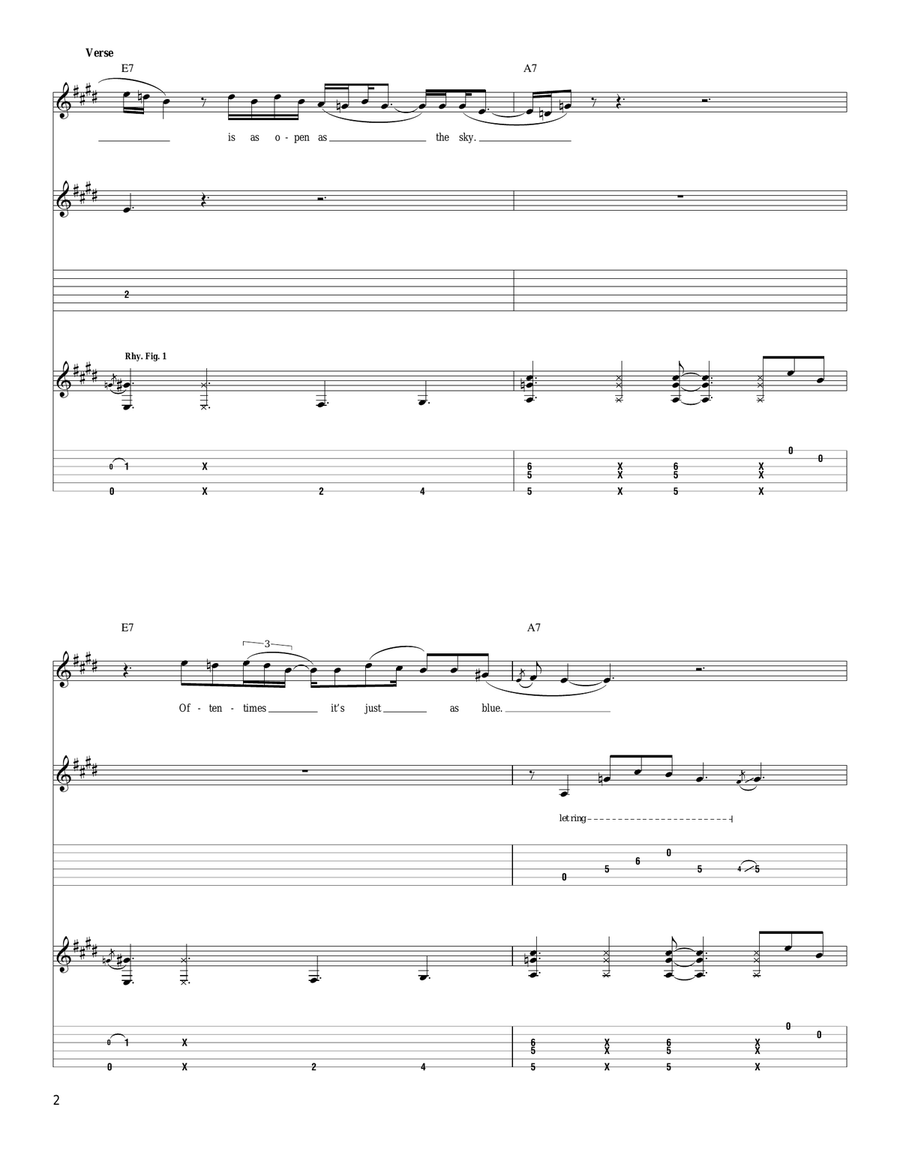 Dreamin' Dreamin' Acoustic Guitar scores gallery preview page 2