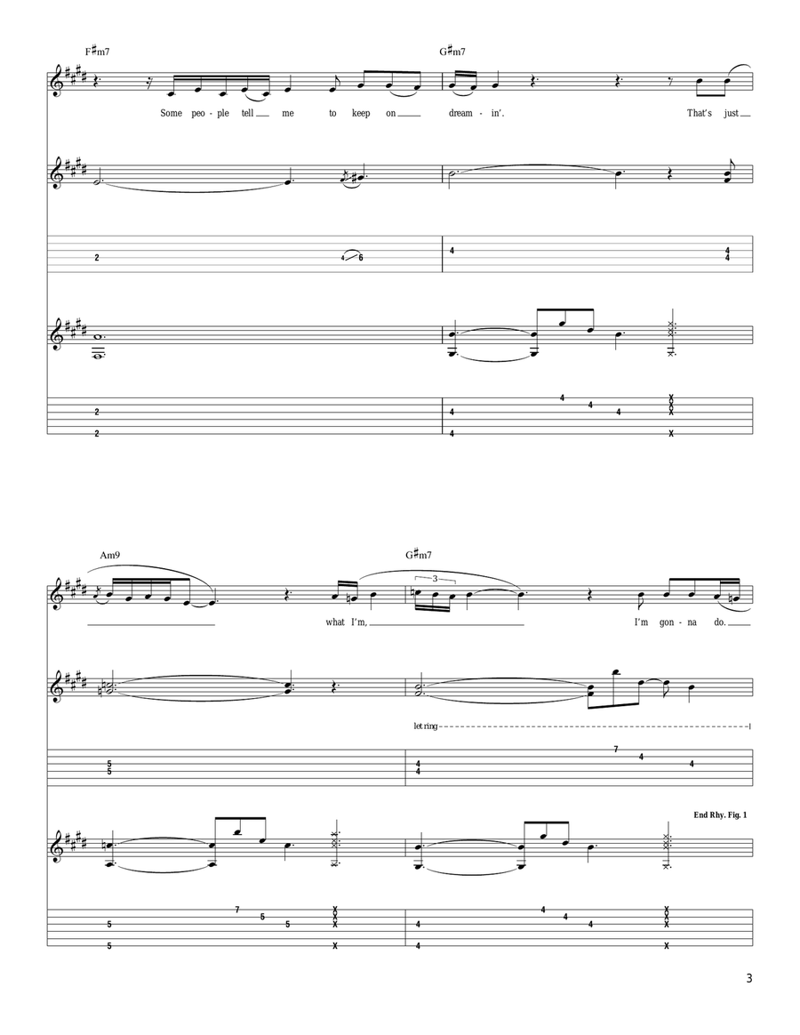 Dreamin' Dreamin' Acoustic Guitar scores gallery preview page 3