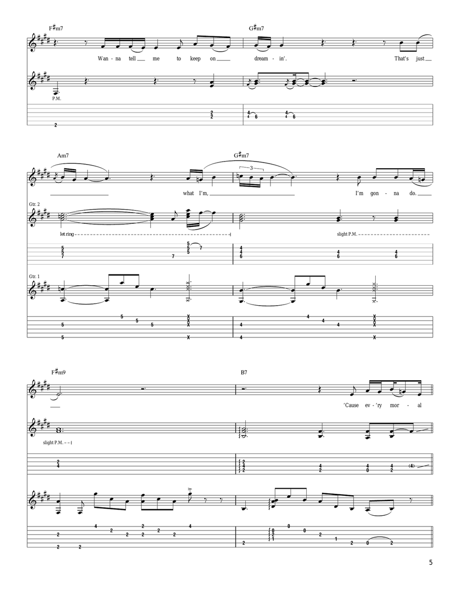 Dreamin' Dreamin' Acoustic Guitar scores gallery preview page 5