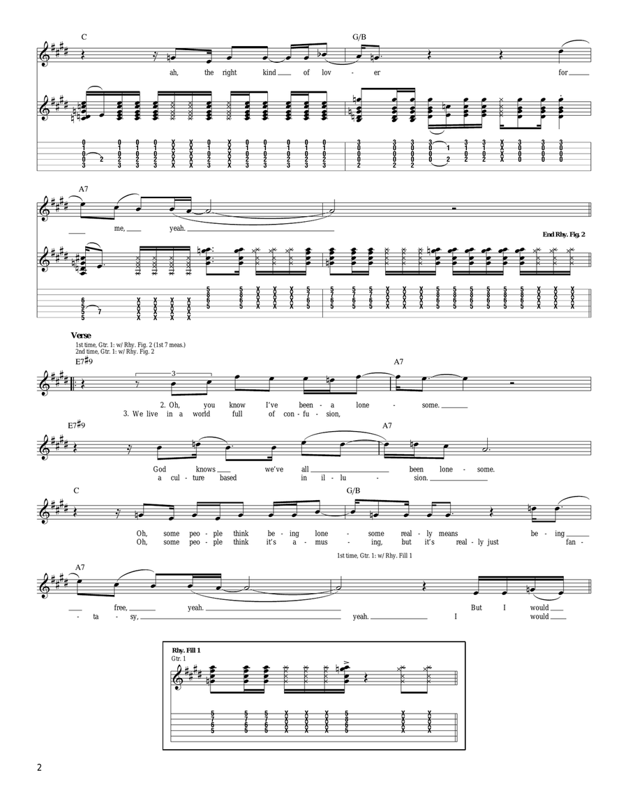 Give It Up Give It Up Acoustic Guitar scores gallery preview page 2