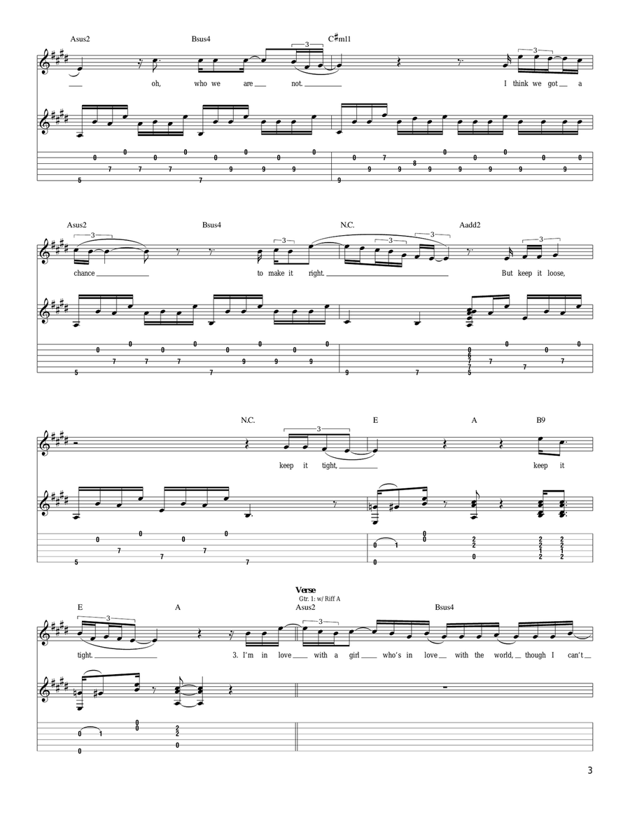 Keep It Loose, Keep It Tight Acoustic Guitar scores gallery preview page 3