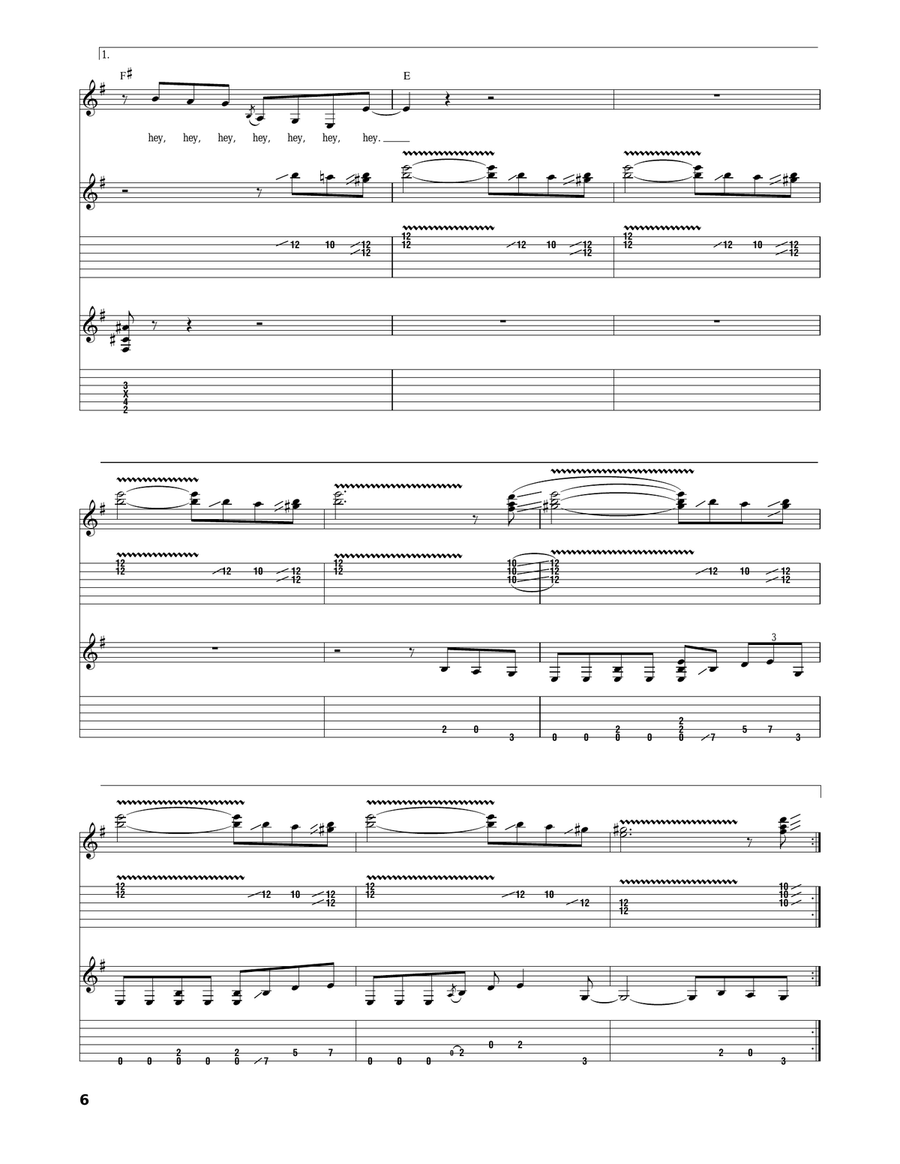 Are You Gonna Go My Way Acoustic Guitar scores gallery preview page 6