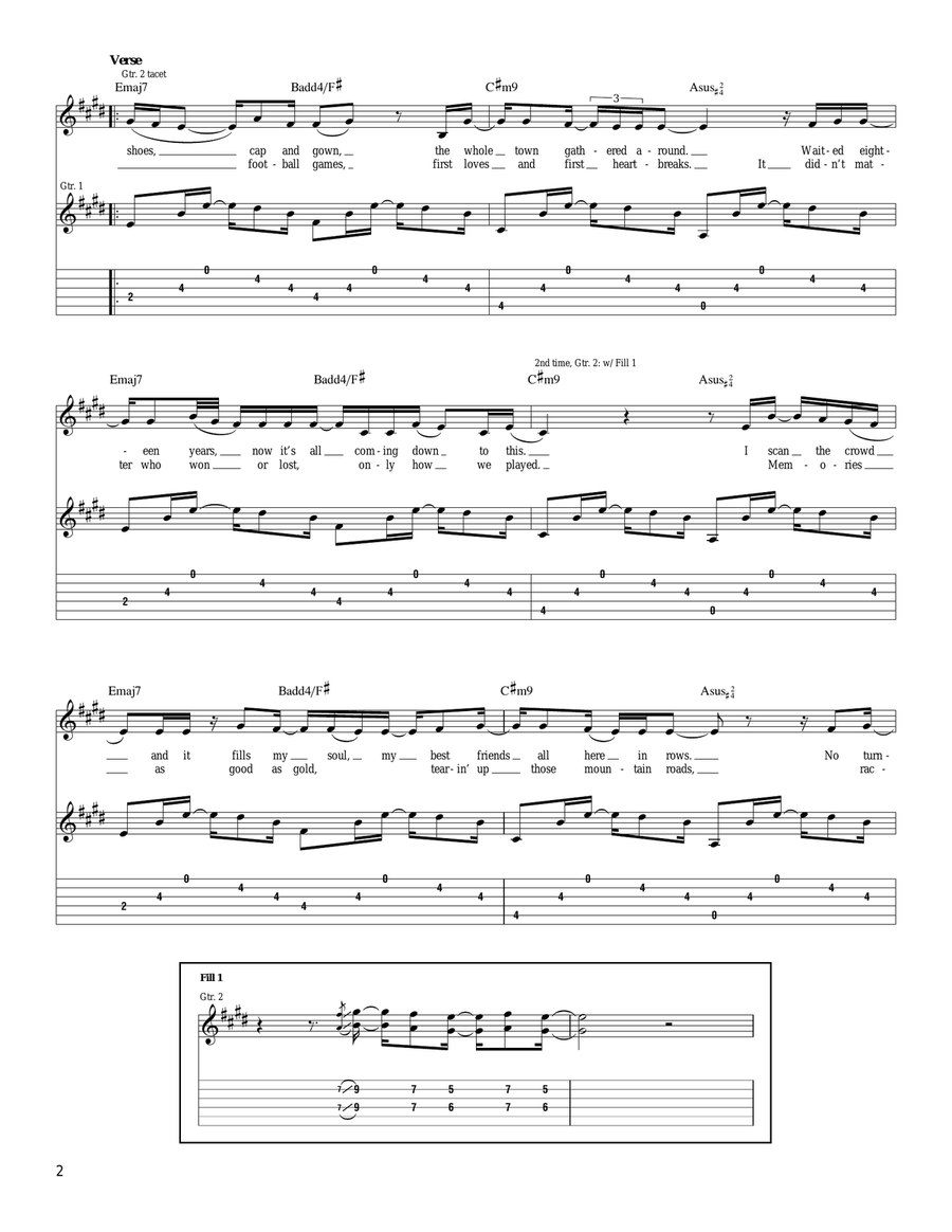 I'm Not Gonna Cry I'm Not Gonna Cry Acoustic Guitar scores gallery preview page 2