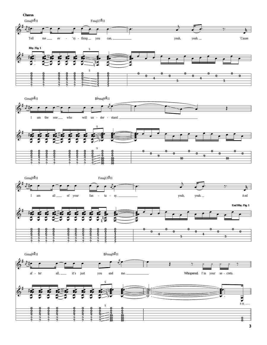 I'm Your Secrets I'm Your Secrets Acoustic Guitar scores gallery preview page 3