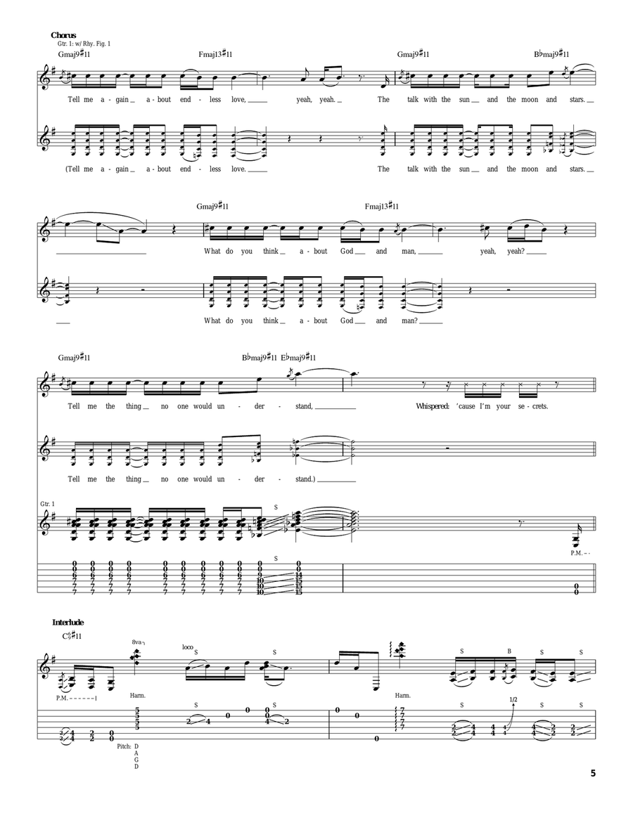 I'm Your Secrets I'm Your Secrets Acoustic Guitar scores gallery preview page 5