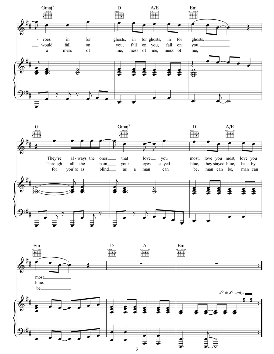 Your Love Alone Is Not Enough Piano, Vocal, Guitar scores gallery preview page 2