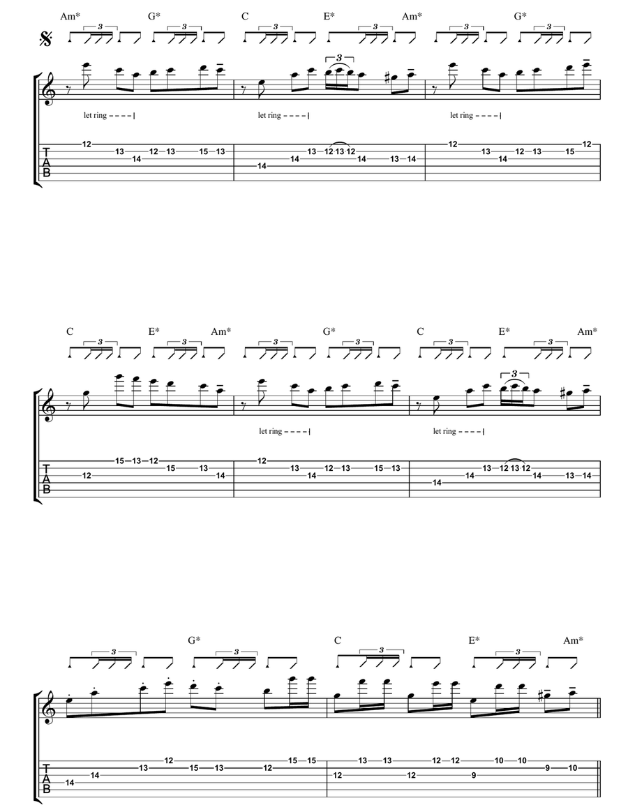 Tamacun Tamacun Acoustic Guitar scores gallery preview page 3