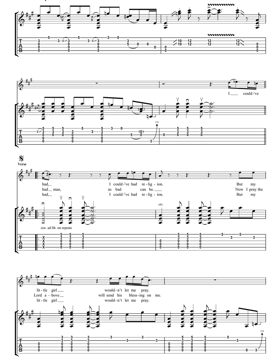 I Could've Had Religion I Could've Had Religion Electric Guitar scores gallery preview page 3