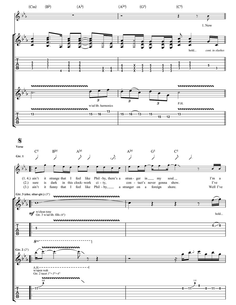 Philby Philby Electric Guitar scores gallery preview page 2