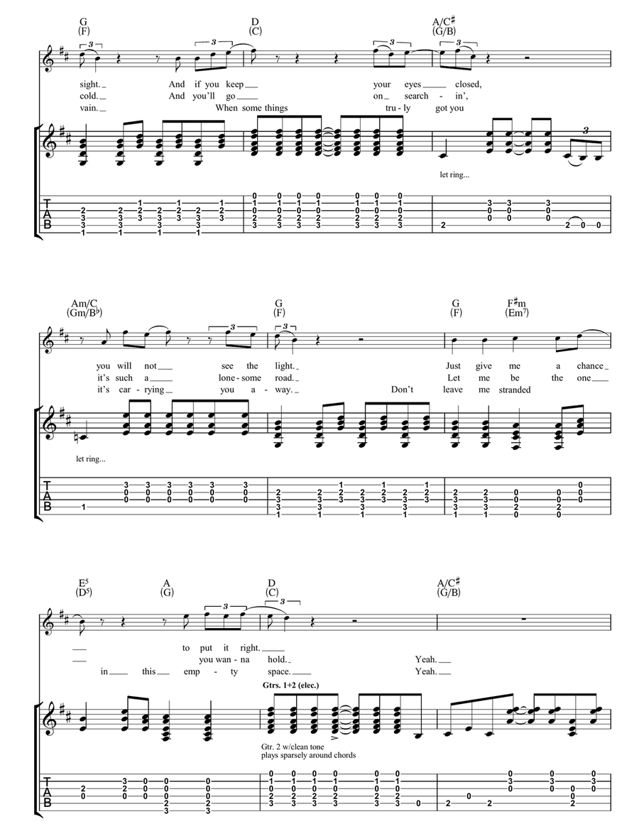 Wheels Within Wheels Wheels Within Wheels Electric Guitar scores gallery preview page 2