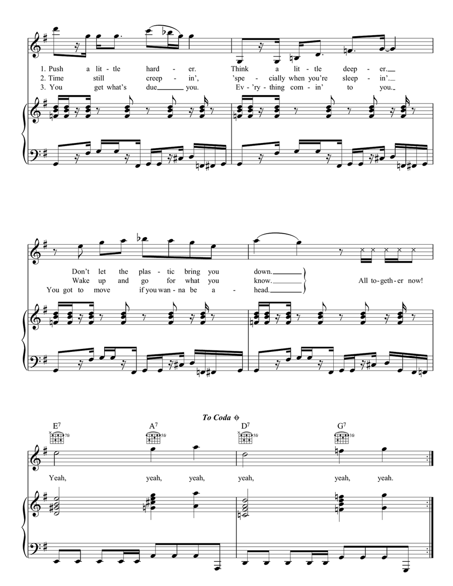 You Can Make It If You Try Piano, Vocal, Guitar scores gallery preview page 2