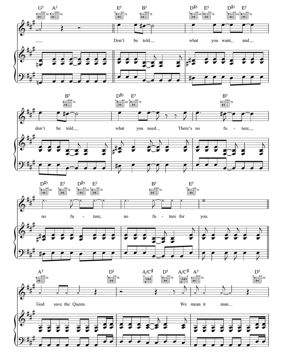 God Save The Queen God Save The Queen Guitar scores gallery preview page 3