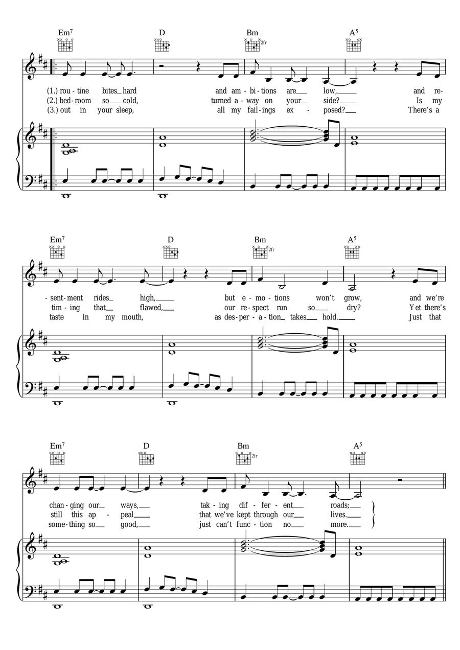 Love Will Tear Us Apart Love Will Tear Us Apart Piano, Vocal, Guitar scores gallery preview page 2