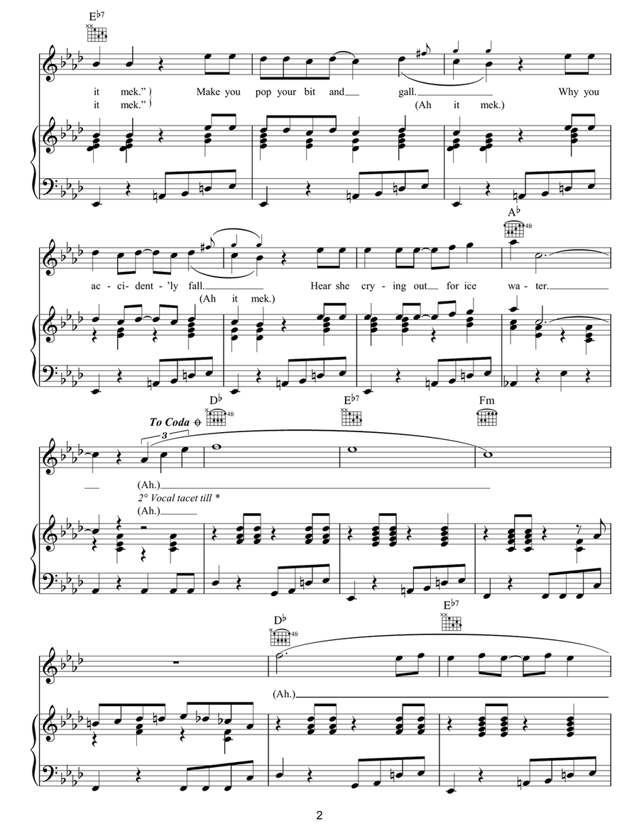 (Ah) It Mek (Ah) It Mek Guitar scores gallery preview page 2