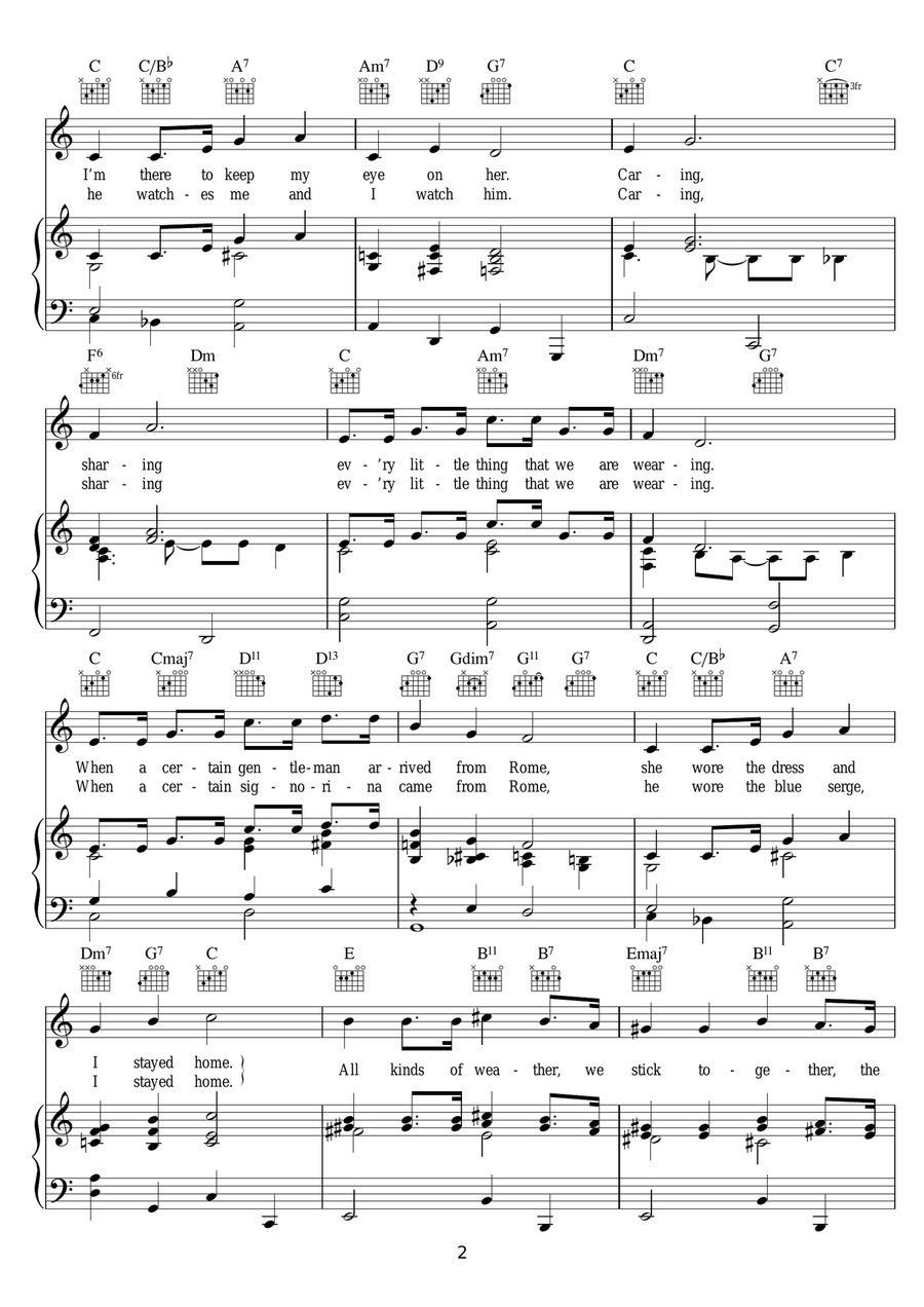 Sisters Sisters Guitar scores gallery preview page 2