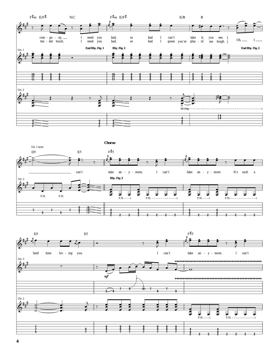 Four In The Morning Four In The Morning Acoustic Guitar scores gallery preview page 4